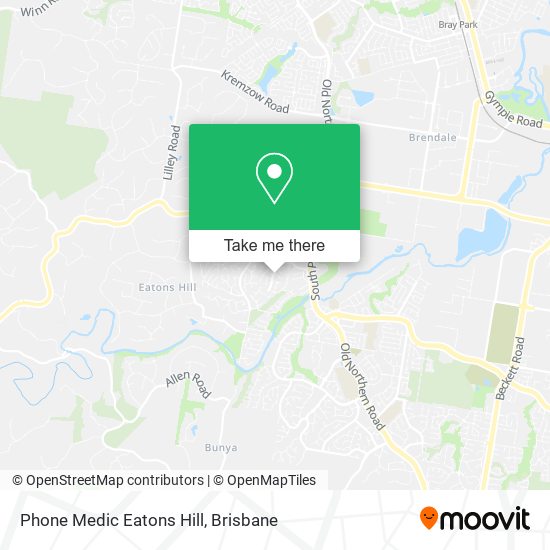 Phone Medic Eatons Hill map