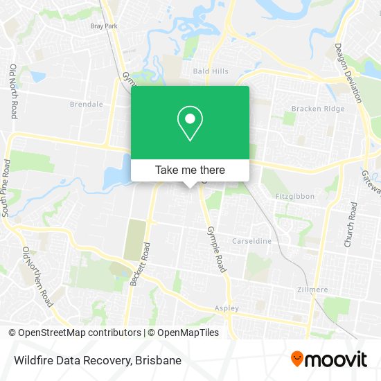Wildfire Data Recovery map