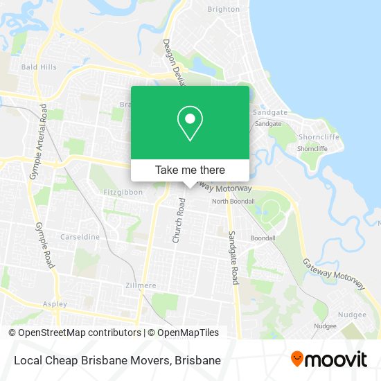 Mapa Local Cheap Brisbane Movers