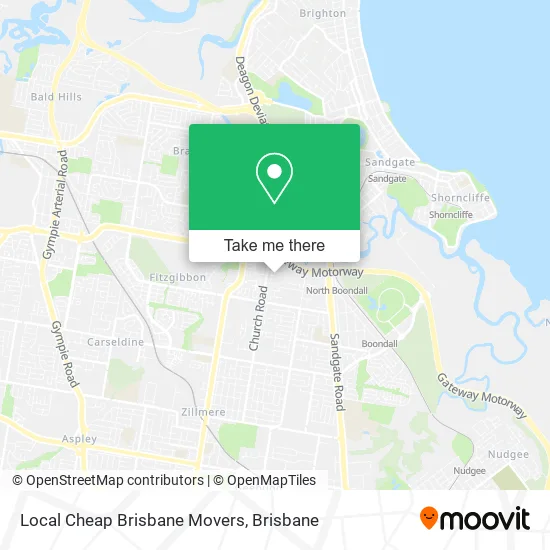Local Cheap Brisbane Movers map