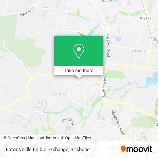 Mapa Eatons Hills Edible Exchange