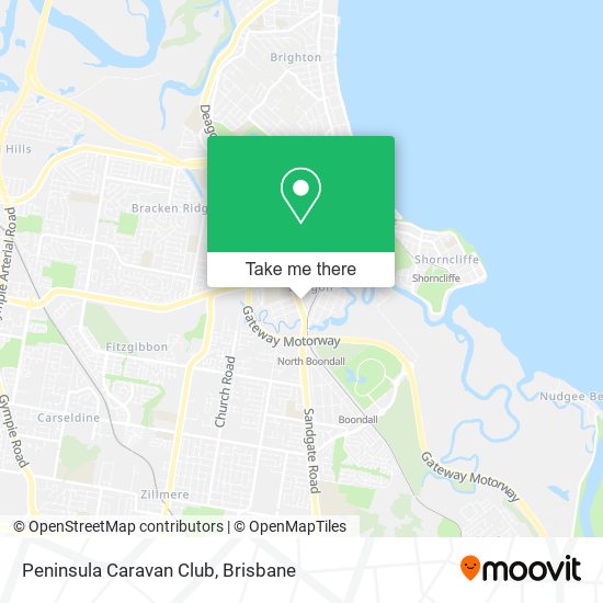 Peninsula Caravan Club map