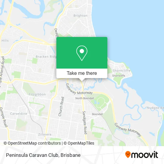 Peninsula Caravan Club map