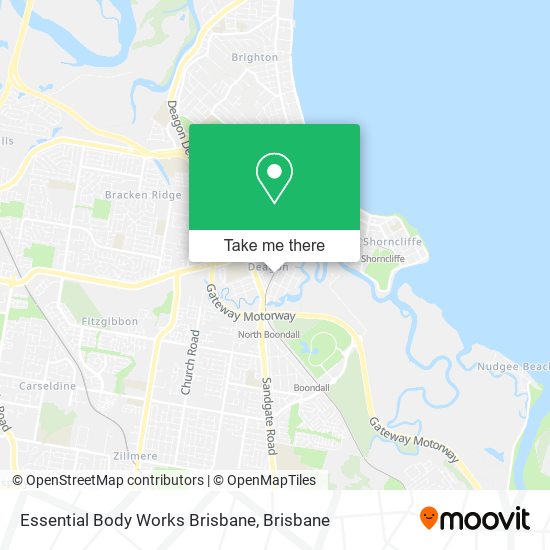 Essential Body Works Brisbane map