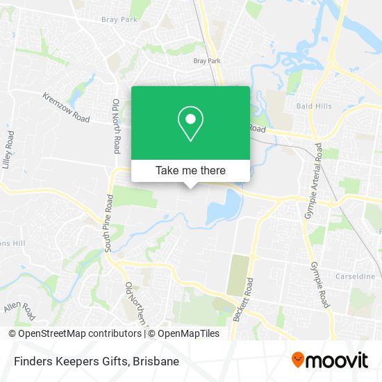 Finders Keepers Gifts map