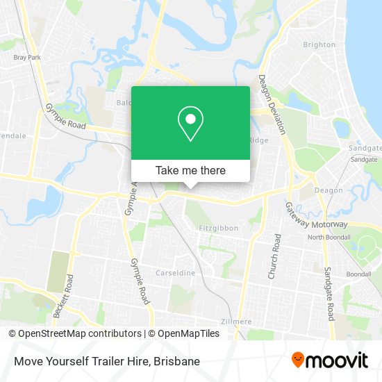 Move Yourself Trailer Hire map