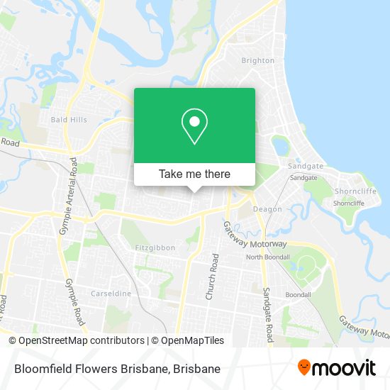 Bloomfield Flowers Brisbane map