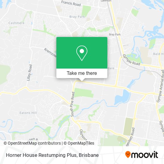 Horner House Restumping Plus map