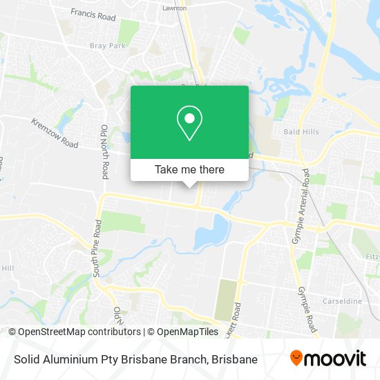 Solid Aluminium Pty Brisbane Branch map