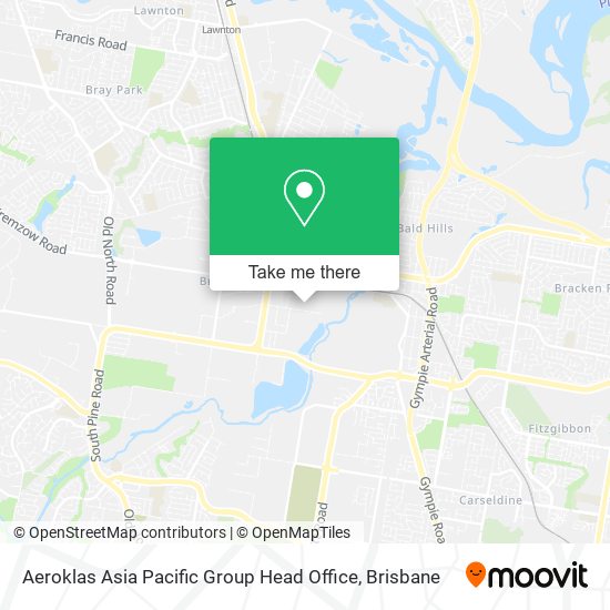 Aeroklas Asia Pacific Group Head Office map