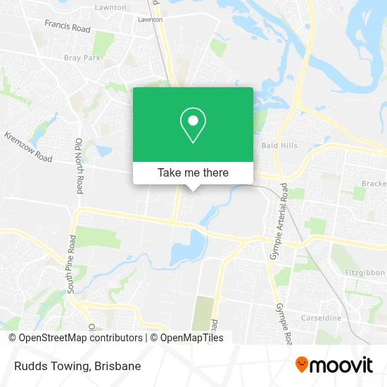 Rudds Towing map