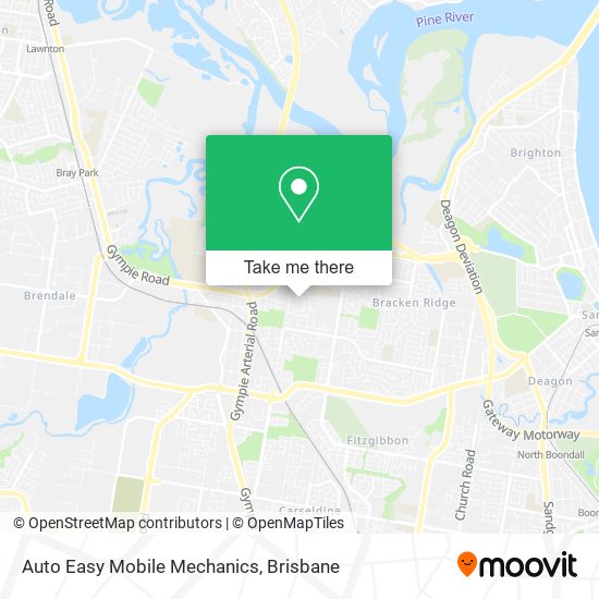 Auto Easy Mobile Mechanics map