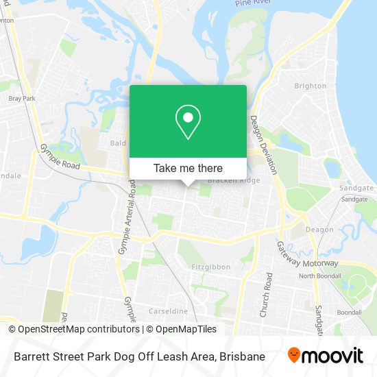 Barrett Street Park Dog Off Leash Area map