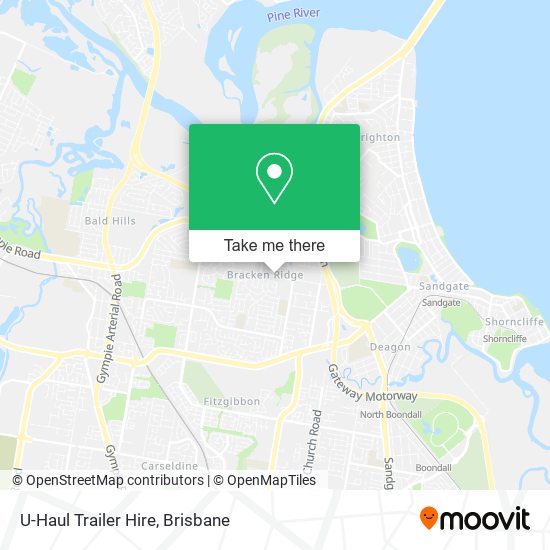 U-Haul Trailer Hire map