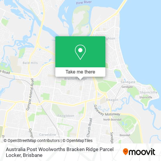 Australia Post Woolworths Bracken Ridge Parcel Locker map