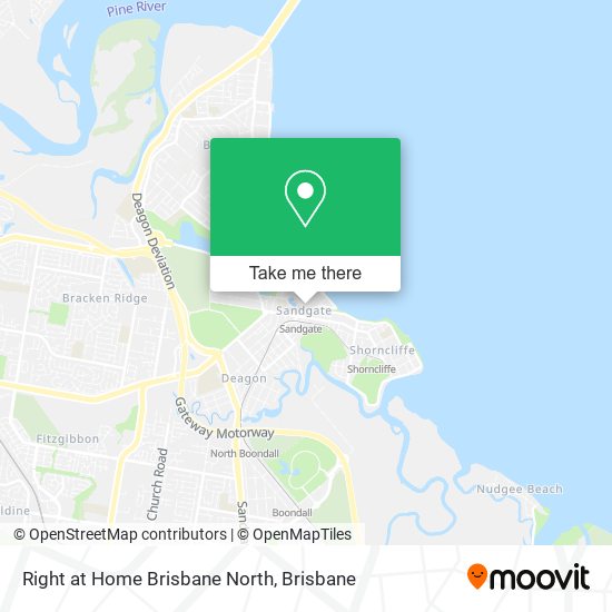 Right at Home Brisbane North map