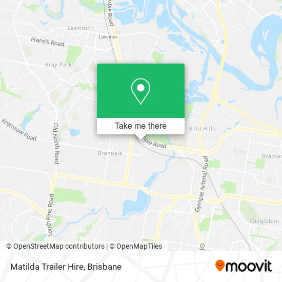 Matilda Trailer Hire map