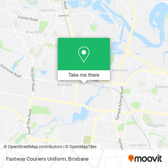 Fastway Couriers Uniform map