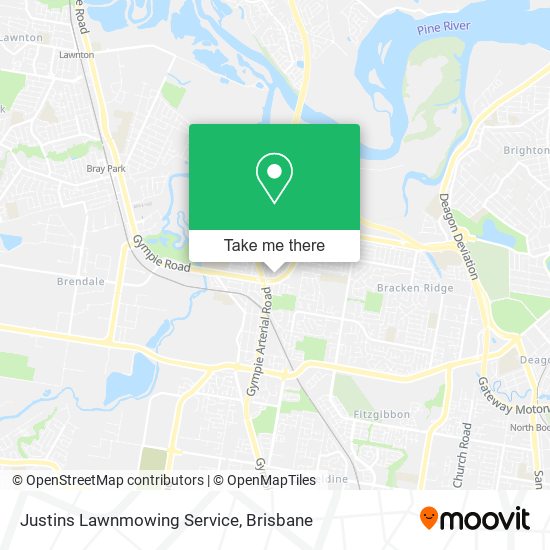 Justins Lawnmowing Service map