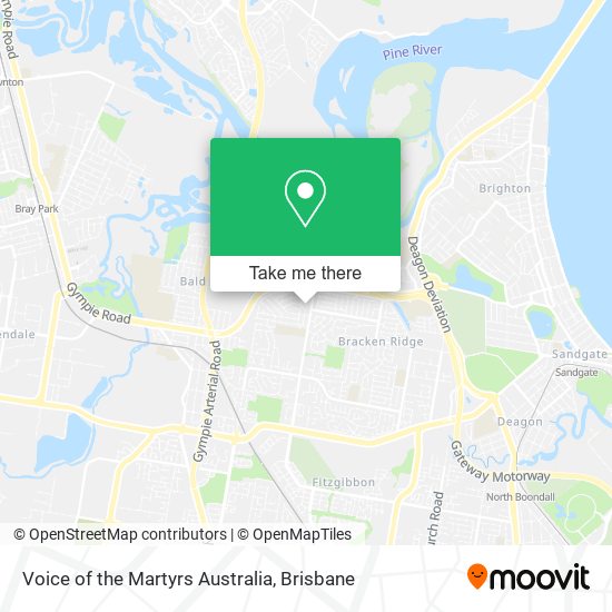 Voice of the Martyrs Australia map
