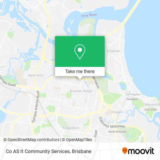 Co AS It Community Services map