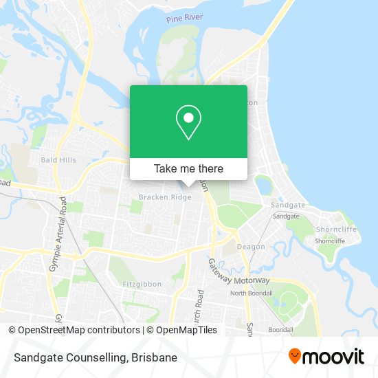 Sandgate Counselling map