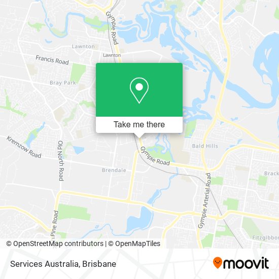 Services Australia map