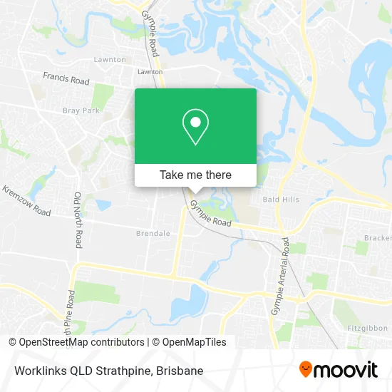 Mapa Worklinks QLD Strathpine