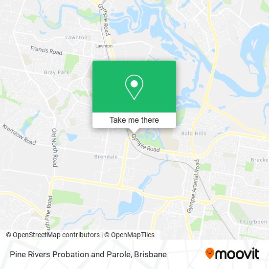 Pine Rivers Probation and Parole map