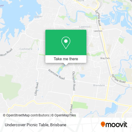 Undercover Picnic Table map