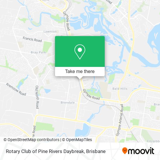 Rotary Club of Pine Rivers Daybreak map