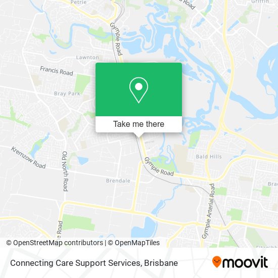 Connecting Care Support Services map