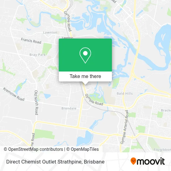 Mapa Direct Chemist Outlet Strathpine
