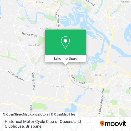 Historical Motor Cycle Club of Queensland Clubhouse map