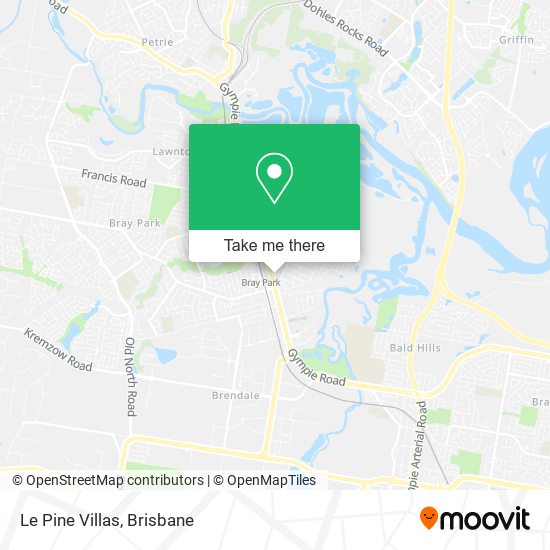 Le Pine Villas map