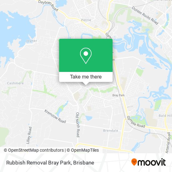 Rubbish Removal Bray Park map