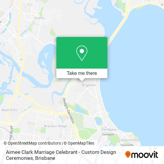 Aimee Clark Marriage Celebrant - Custom Design Ceremonies map