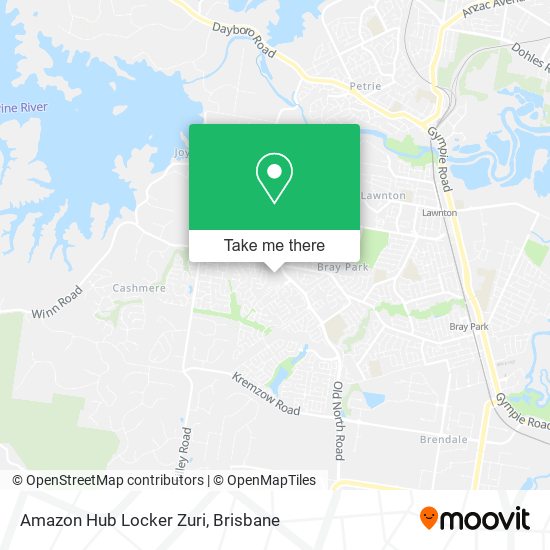 Amazon Hub Locker Zuri map