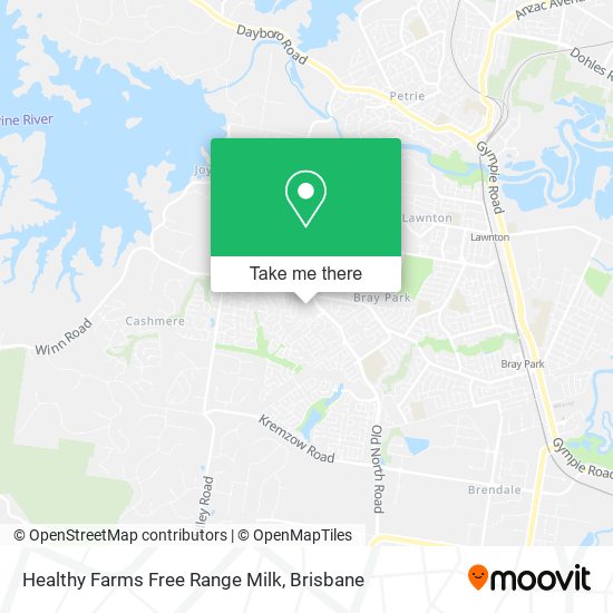 Healthy Farms Free Range Milk map