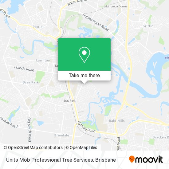 Units Mob Professional Tree Services map