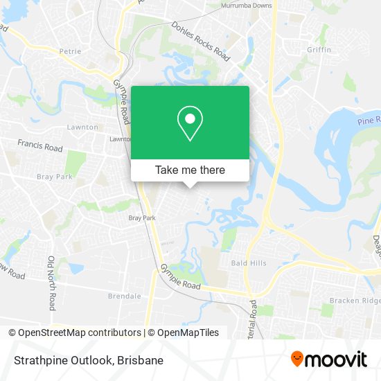 Strathpine Outlook map
