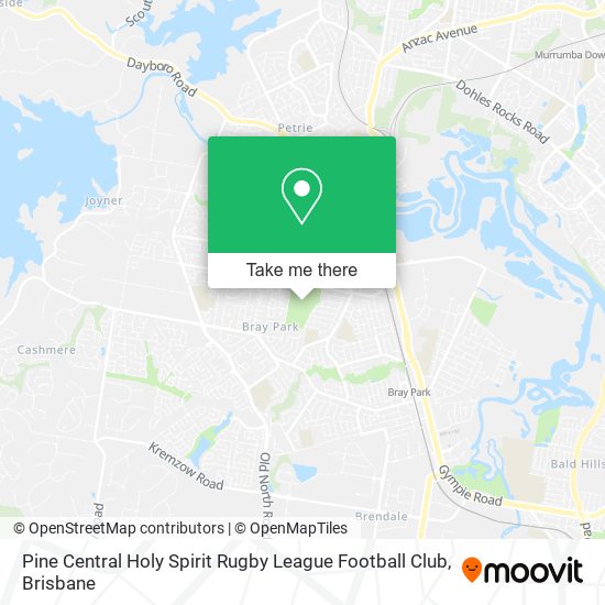 Pine Central Holy Spirit Rugby League Football Club map