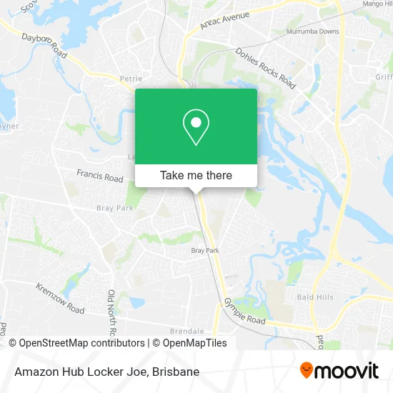 Mapa Amazon Hub Locker Joe
