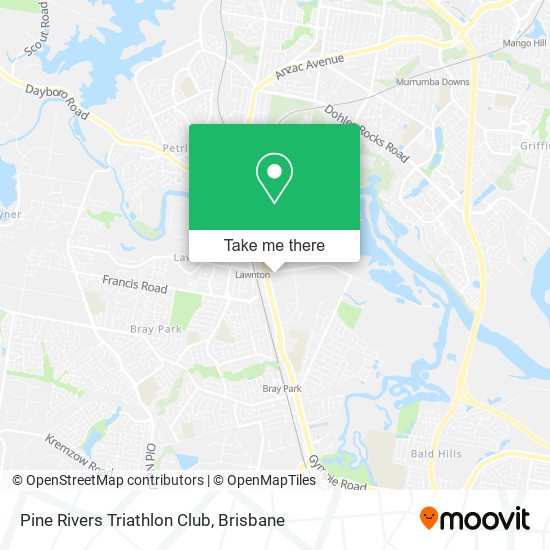 Pine Rivers Triathlon Club map