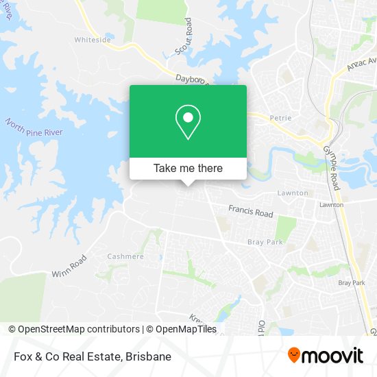 Fox & Co Real Estate map