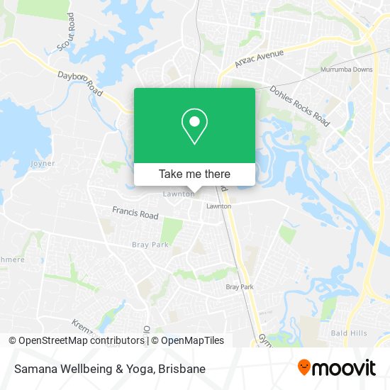 Samana Wellbeing & Yoga map