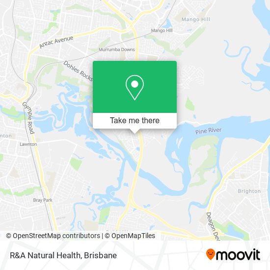 R&A Natural Health map