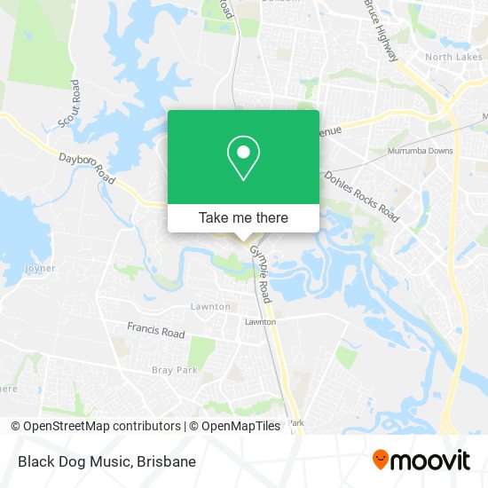 Black Dog Music map