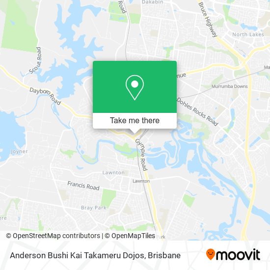 Anderson Bushi Kai Takameru Dojos map