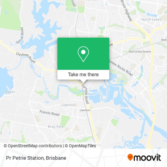 Pr Petrie Station map
